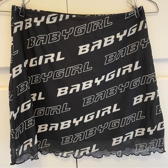 NWT Current Mood Babygirl Mesh Mini Skirt - Picture 1 of 3